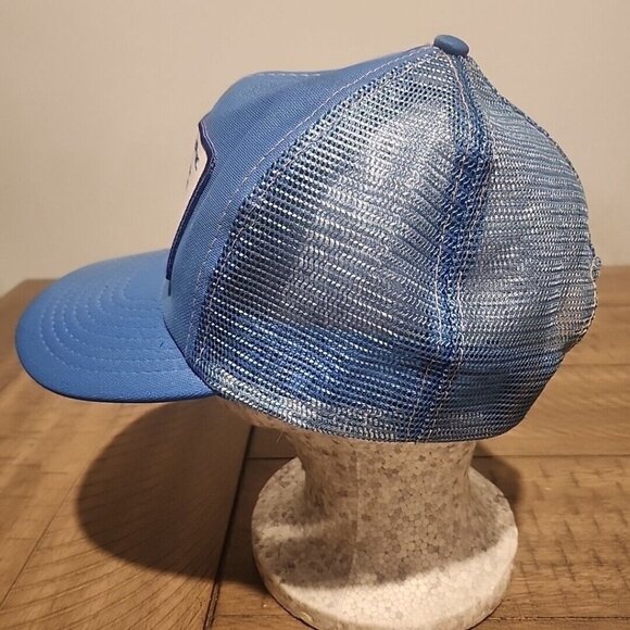 Pioneer Machinery Logo Patch Trucker Hat Cap Blue Snap Back Adjustable Mesh - Picture 2 of 6